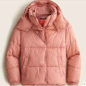 J.Crew Flurry puffer jacket with PrimaLoft® in Clay Sand